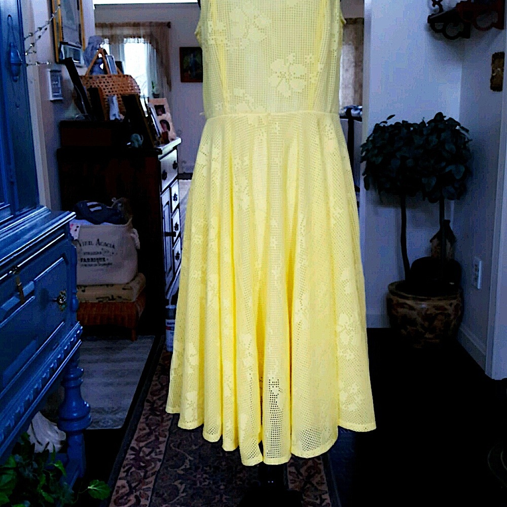 Rabbit Rabbit Rabbit DESIGNS Yellow Dress Size 10 - Picture 5 of 15